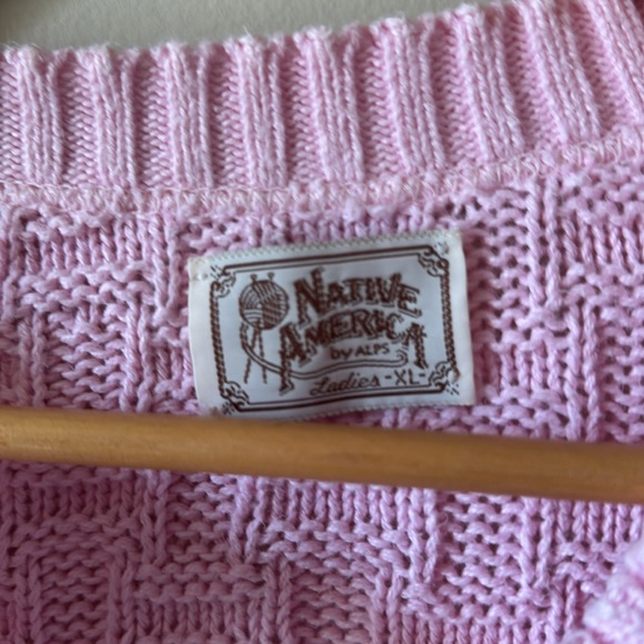Pink Cable Knit Sweater - Picture 5 of 8